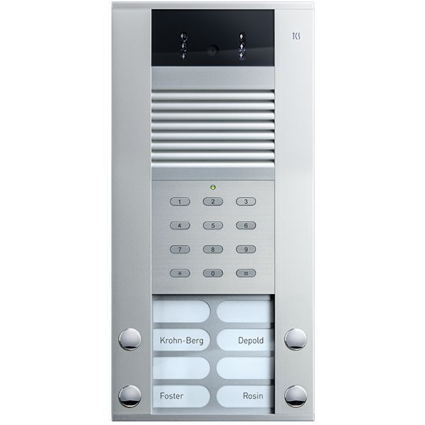 TCS IP-Video-Außenstation Serie AVD IP mit 4 Klingeltasten (rechts-/linksbündig)