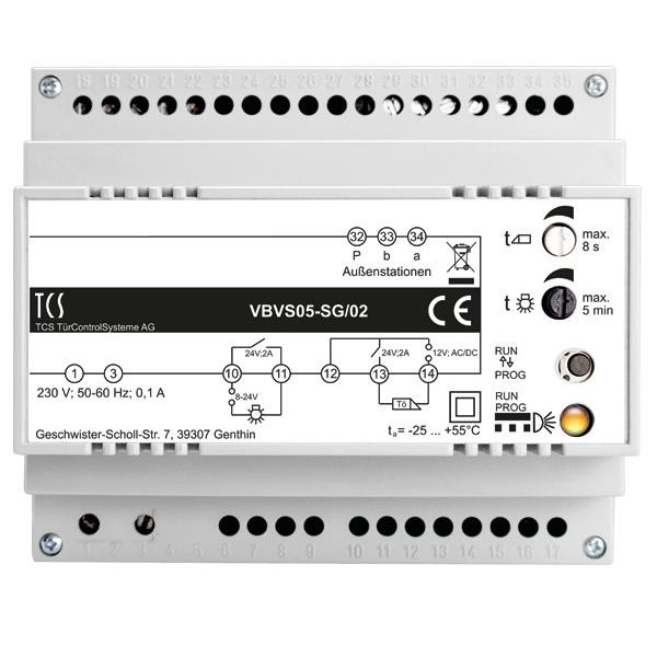 TCS Versorgungs- und Steuergerät VBVS05-SG/02 für Audio- und Video-Anlagen 1Stra