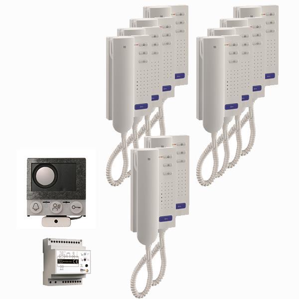audio:pack Einbau für 10 Wohneinheiten, mit Einbaulautsprecher ASI12000 + 10x Tü