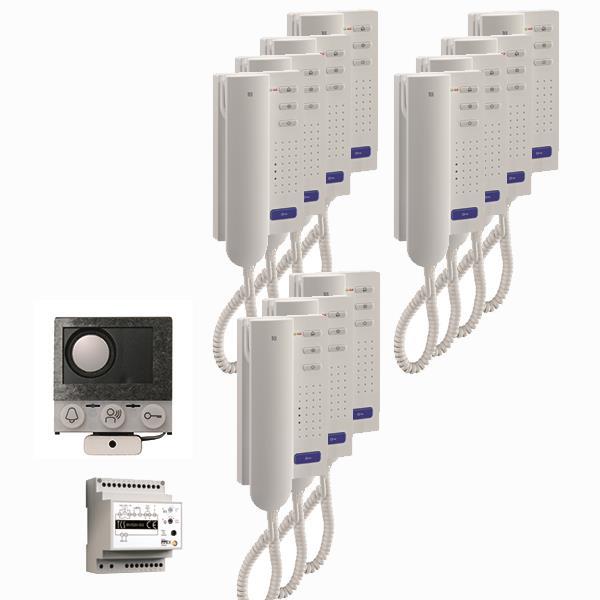 audio:pack Einbau für 11 Wohneinheiten, mit Einbaulautsprecher ASI12000 + 11x Tü