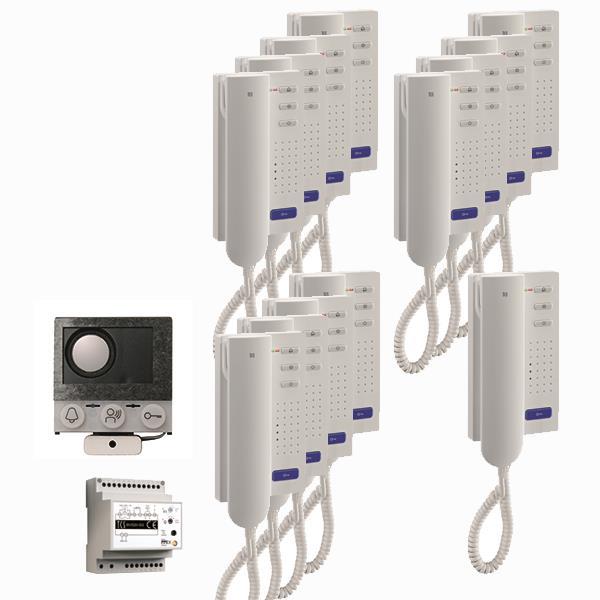 audio:pack Einbau für 13 Wohneinheiten, mit Einbaulautsprecher ASI12000 + 13 x T