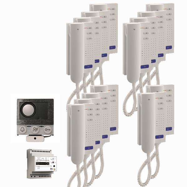 audio:pack Einbau für 14 Wohneinheiten, mit Einbaulautsprecher ASI12000 + 14 x T