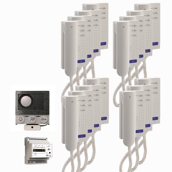 audio:pack Einbau für 15 Wohneinheiten, mit Einbaulautsprecher ASI12000 + 15 x T