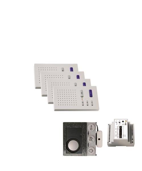 audio:pack Einbau für 4 Wohneinheiten, mit Einbaulautsprecher ASI12000 + 4x Frei