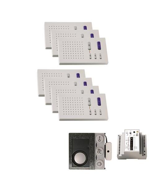 audio:pack Einbau für 7 Wohneinheiten, mit Einbaulautsprecher ASI12000 + 7x Frei