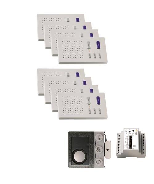 audio:pack Einbau für 8 Wohneinheiten, mit Einbaulautsprecher ASI12000 + 8x Frei