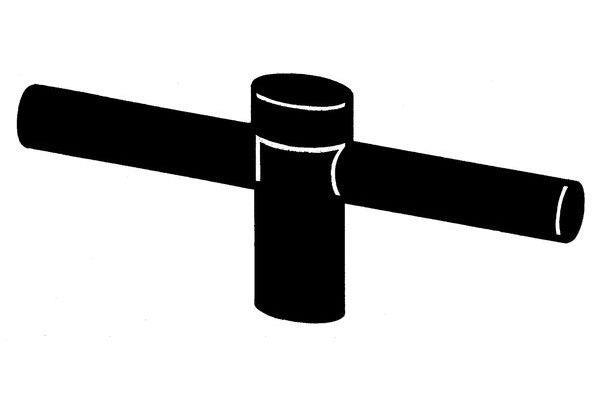 Schuch Montagezubehör Mastaufsatz 2-fach 180° ø76mm m. Tragestutzen ø60mm Gehäus