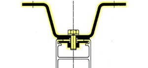 Schuch Montagezubehör Kettenpendel 1.000mm Stahl verzinkt  1-Punkt Deckenmontage