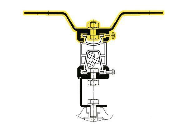 Schuch Montagezubehör Deckenschiene Edelstahl zur Trageschienebefestigung Gehäus