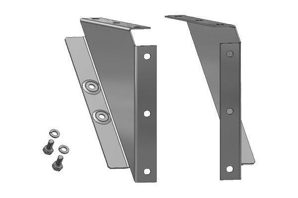 Schuch Montagezubehör Wand- und Deckenbefestigung (1 Paar) Stahl lackiert 45° m.