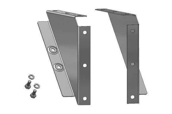 Schuch Montagezubehör Wand- und Deckenbefestigung (1 Paar) Edelstahl 1.4571 gest