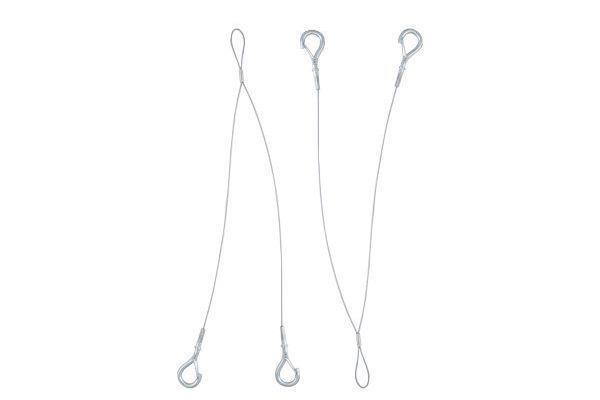 Schuch Montagezubehör Aufhängung (1 Paar) Stahl verzinkt  2-Punkt Seil Y-Seil fü