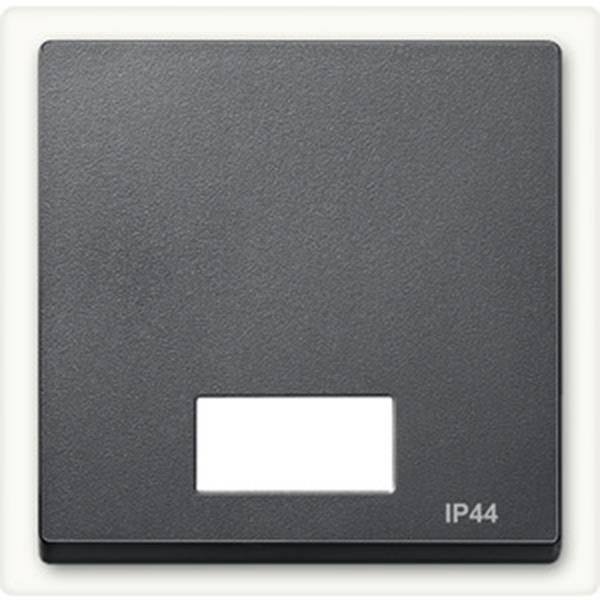 Merten Wippe mit rechteckigem Symbolfenster IP44, anthrazit, System M