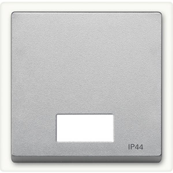 Merten Wippe mit rechteckigem Symbolfenster IP44, aluminium, System M