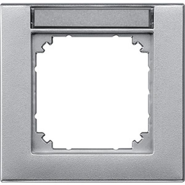 Merten M-PLAN-Rahmen, 1fach beschriftbar, aluminium