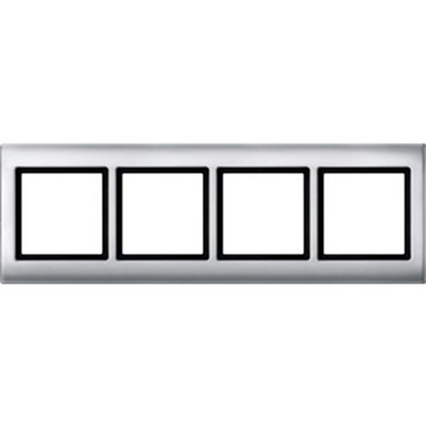 Merten AQUADESIGN-Rahmen, 4fach, aluminium