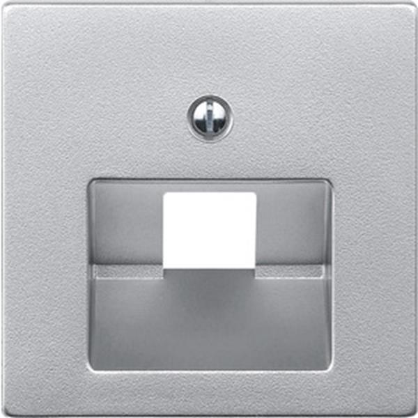 Merten Zentralplatte für UAE-Einsatz, 1fach, aluminium, System M