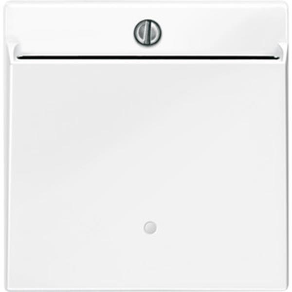 Merten Card-Schalter, polarweiß glänzend, System M