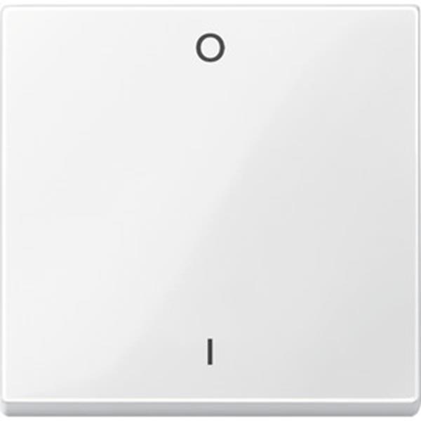Merten Wippe mit Kennzeichnung 0/ 1, polarweiß glänzend, System M