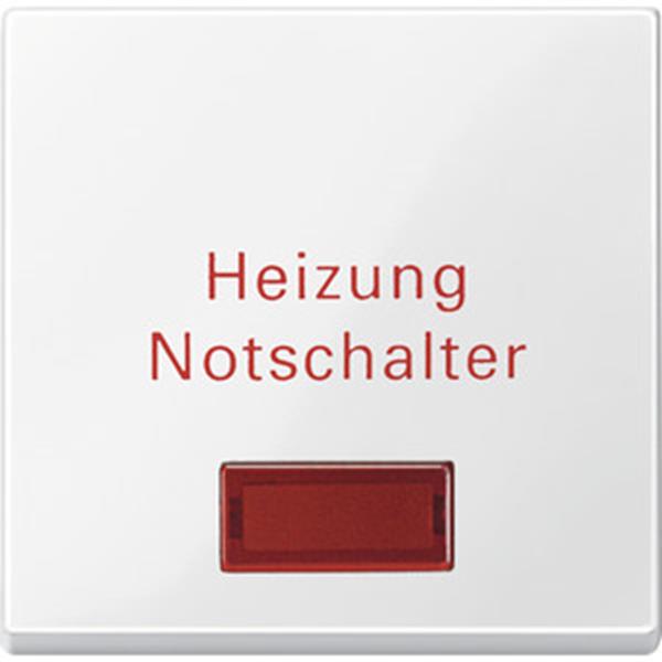 Merten Wippe für Heizungs-Notschalter, polarweiß glänzend, System M
