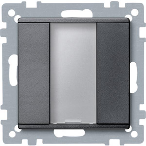 Merten Taster 1fach plus, anthrazit, System M