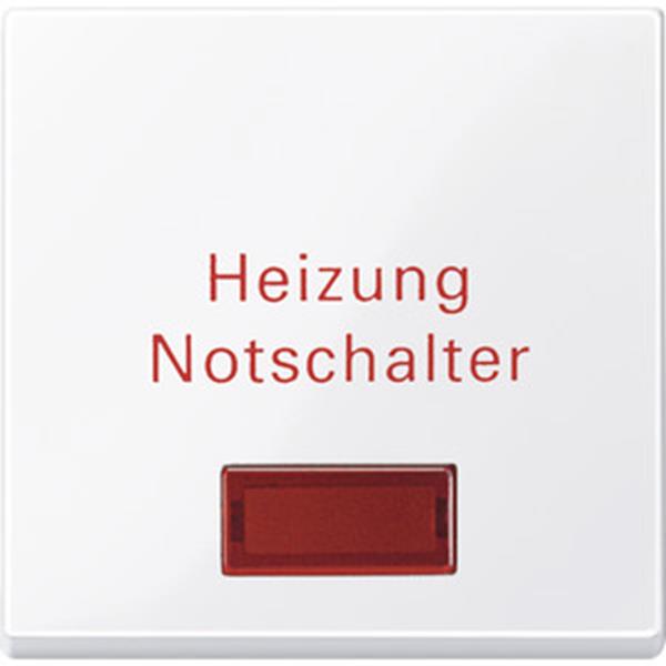 Merten Wippe für Heizungs-Notschalter, aktivweiß glänzend, System M