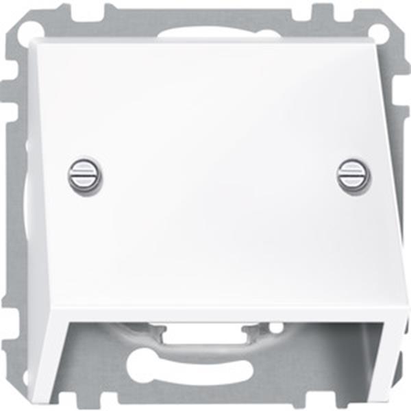 Merten Schrägauslass, aktivweiß glänzend, System M