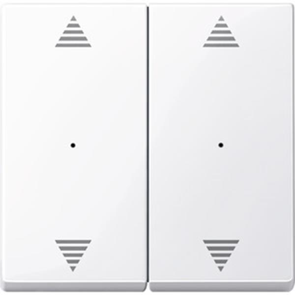 Merten Wippen für Tastermodul 2fach mit Aufdrucken Auf/Ab, aktivweiß glänzend, S