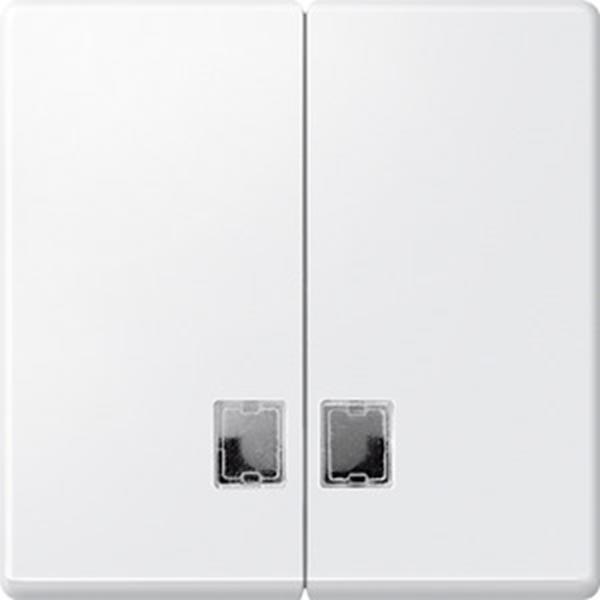 Merten Wippe für Serienschalter mit Symbolfenster, polarweiß, M-PLAN