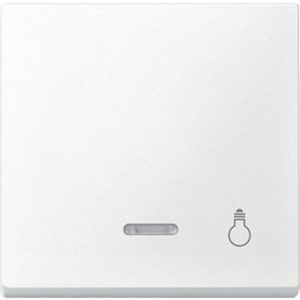 Merten Wippe mit Kontrollfenster und Aufdruck Licht, polarweiß, System M