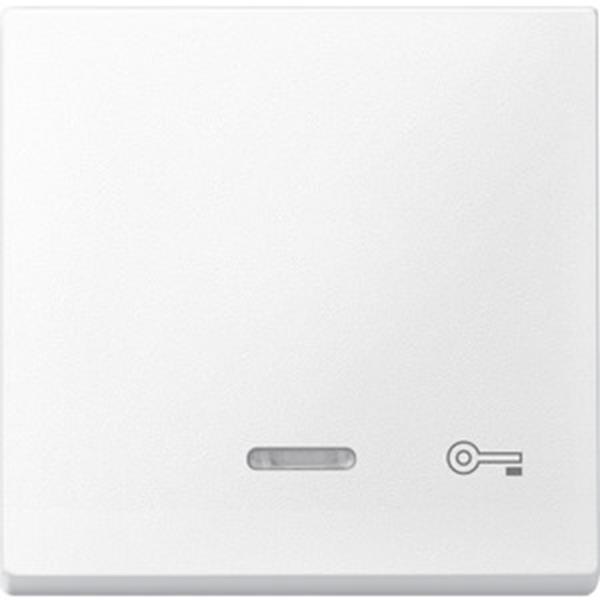 Merten Wippe mit Kontrollfenster und Aufdruck Schlüssel, polarweiß, System M