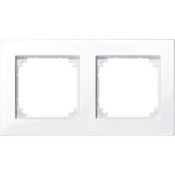 Merten M-PLAN-Rahmen, 2fach, aktivweiß glänzend
