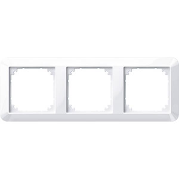 Merten 1-M-Rahmen, 3fach, aktivweiß glänzend