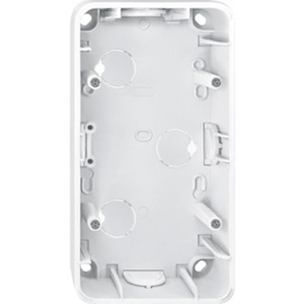 Merten Aufputz-Gehäuse, 2fach, polarweiß glänzend, 1-M, ATELIER-M