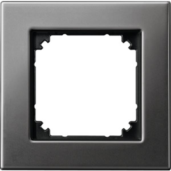 Merten M-PLAN-Metallrahmen, 1fach, Rhodiumgrau