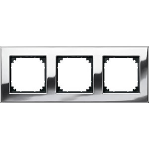 Merten M-PLAN-Metallrahmen, 3fach, Chrom