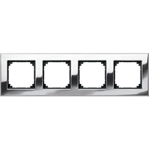 Merten M-PLAN-Metallrahmen, 4fach, Chrom