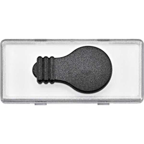 Merten Großes Schriftfeld mit tastbaren Kontrast-Symbol für Wippen und Steckdose