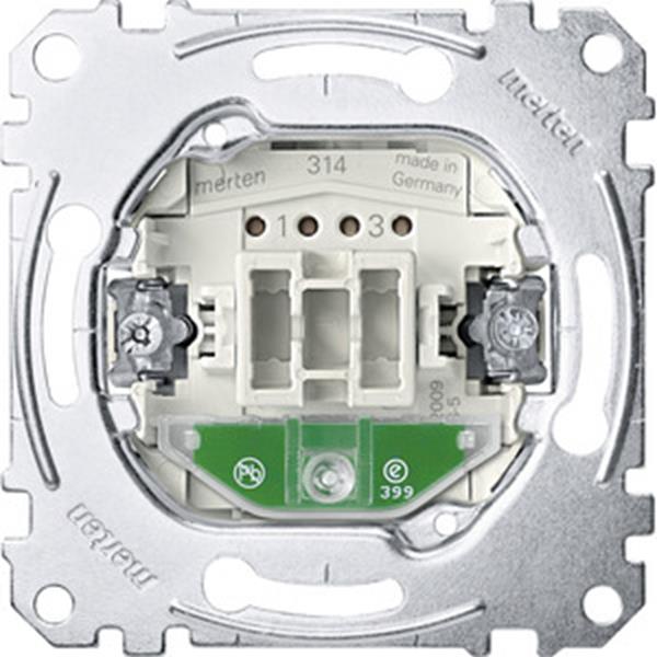 Merten Kreuzschalter-Einsatz mit Orientierungslicht, 1-polig, 10 AX, AC 250 V, S