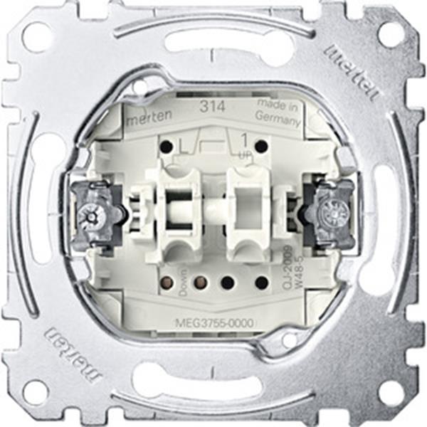 Merten Rollladentaster-Einsatz, 1-polig, 10 A, AC 250 V, Steckklemmen