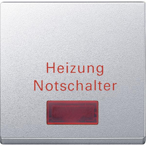 Merten Wippe für Heizungs-Notschalter, aluminium, System M