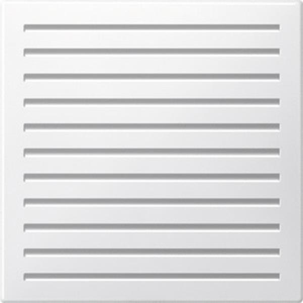 Merten Zentralplatte für akustischen Signalgeber, polarweiß glänzend, System M