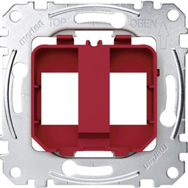 Merten Tragplatten für Steckverbinder Modular Jack, rot