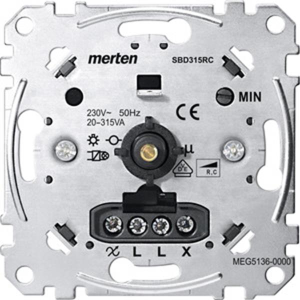 Merten Drehdimmer-Einsatz für kapazitive Last, 20-315 W