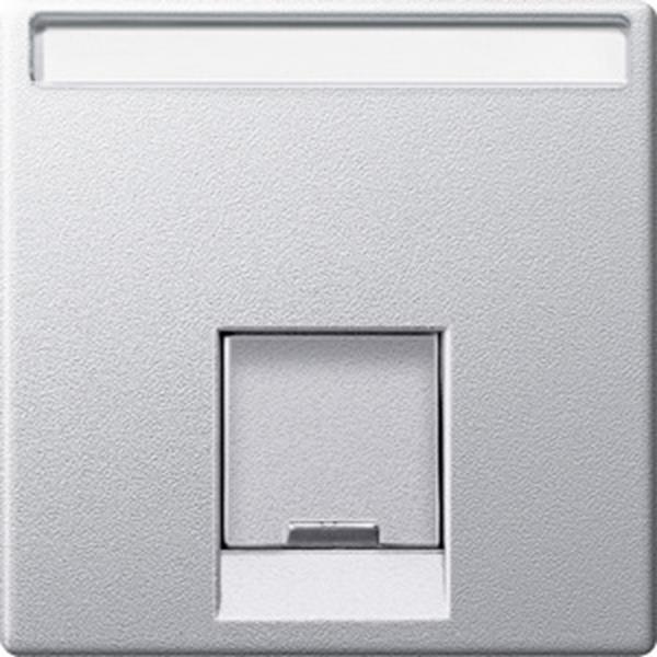 Merten Zentralplatte für Schneider Electric-Connector 1fach, aluminium, System M