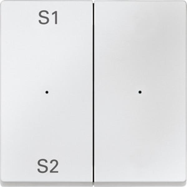Merten Wippen für Taster-Modul 2fach (Szene1/2, blank), polarweiß, System M