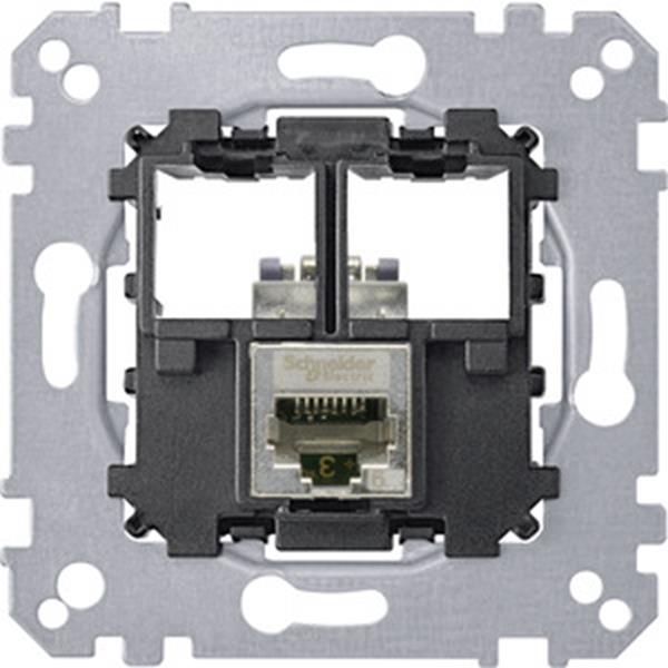 Merten Tragplatte 1fach mit Anschlußmodul Schneider Electric - Actassi RJ45 Cat6