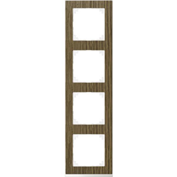 Merten M-Pure Decor-Rahmen, 4fach, Eiche/aktivweiß, M-Pure Decor