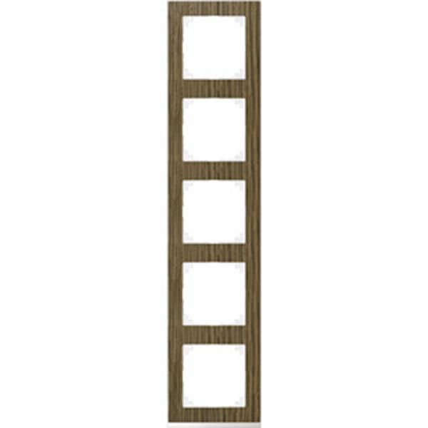 Merten M-Pure Decor-Rahmen, 5fach, Eiche/aktivweiß, M-Pure Decor