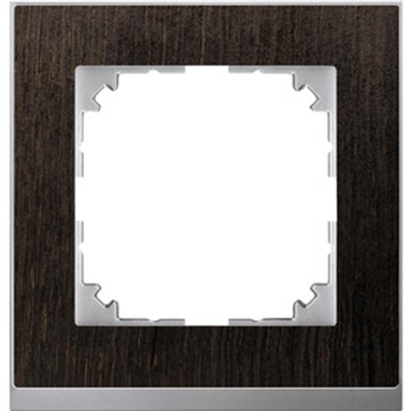 Merten M-Pure Decor-Rahmen, 1fach, Wenge/aluminium, M-Pure Decor